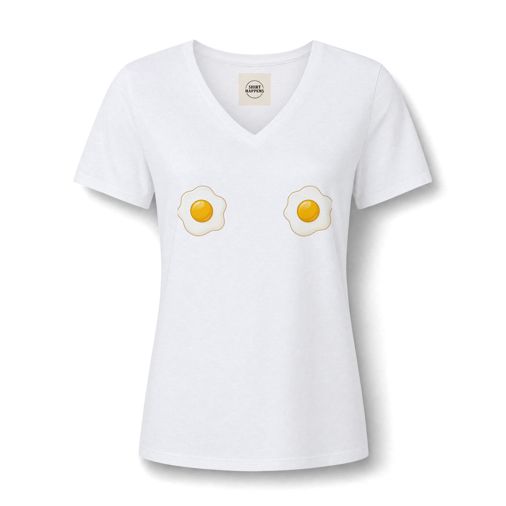 Women's Relaxed Heather CVC V-Neck Tee
