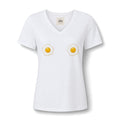 Women's Relaxed Heather CVC V-Neck Tee
