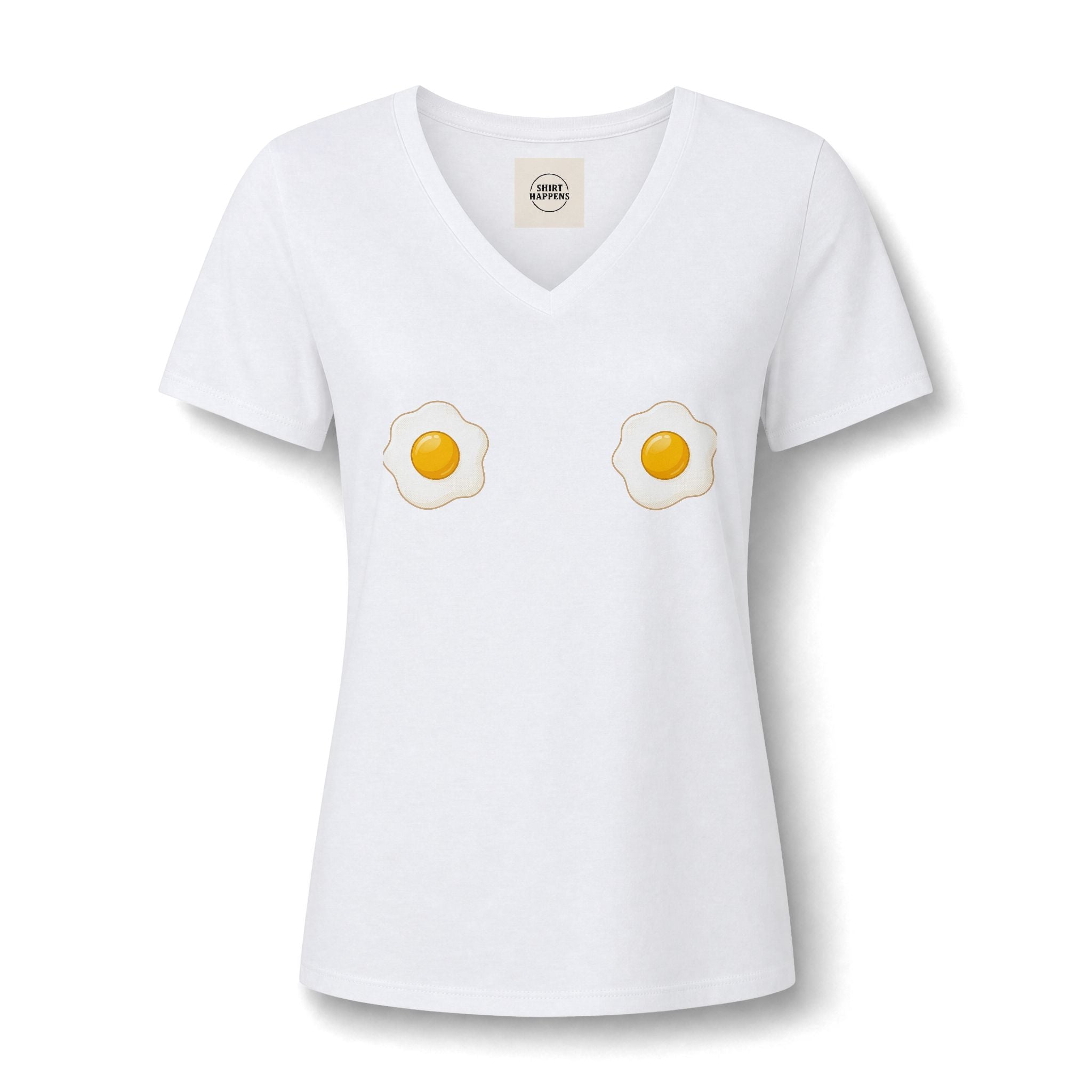 Women's Relaxed Heather CVC V-Neck Tee