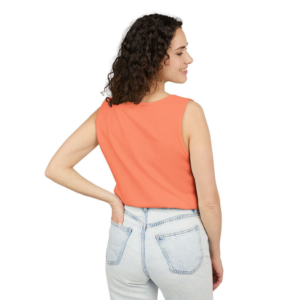 Flamingo Beach Vibes Tank Top – 'Property of the Beach' Graphic