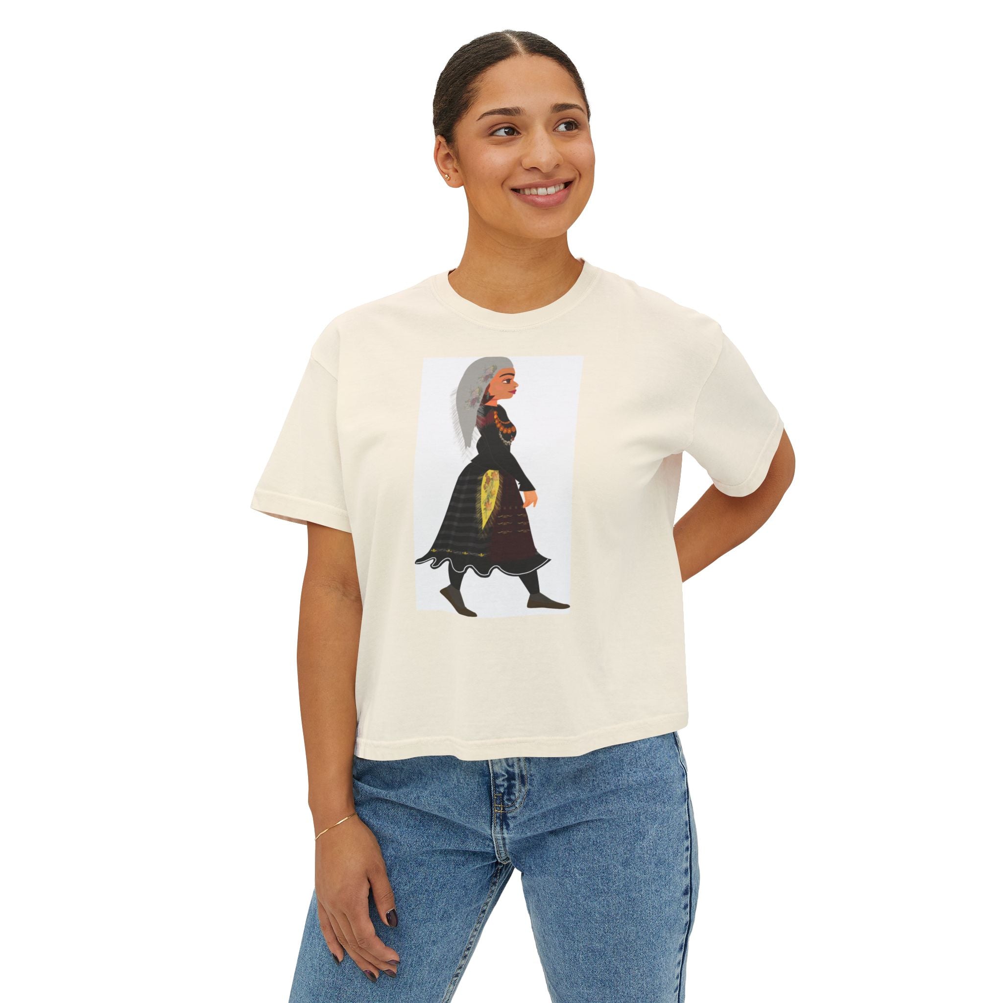 Albanian Woman Illustration Tee
