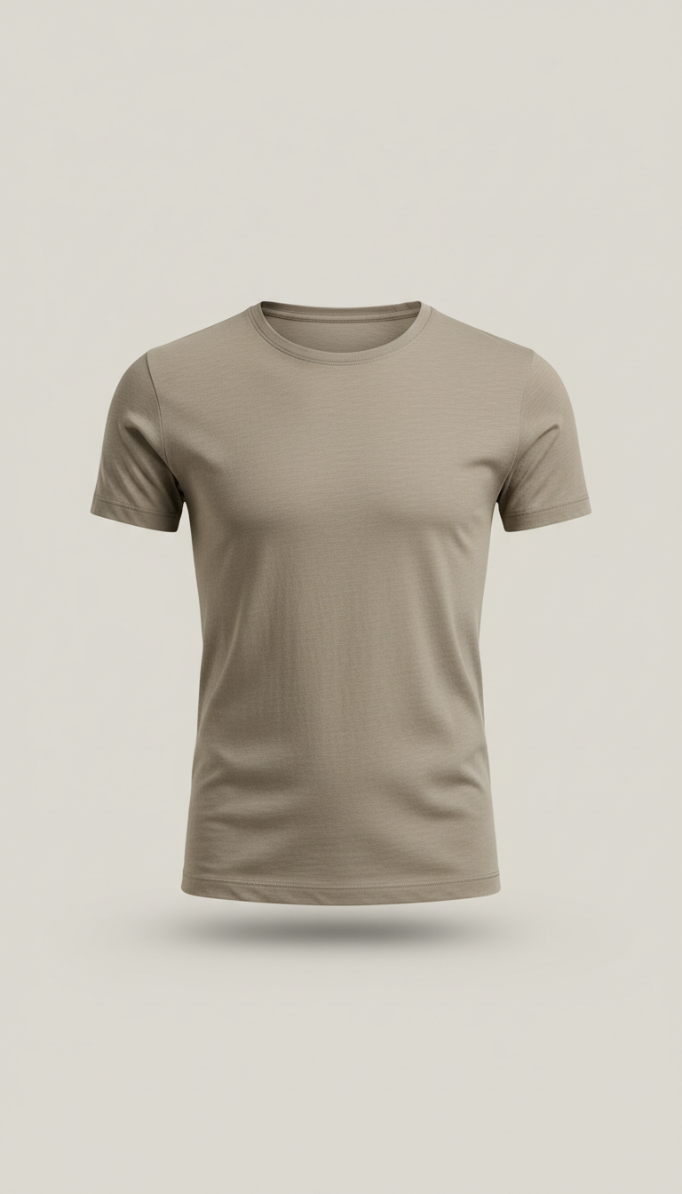 Cotton Blend Cropped Boxy Top
